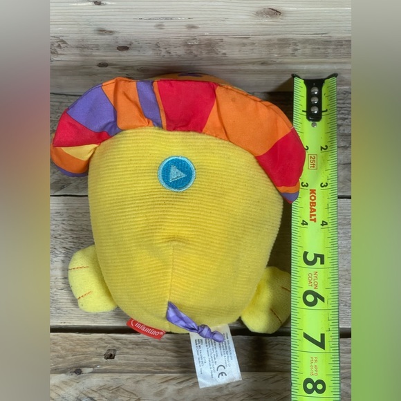 Infantino Lion Plush 2017 Rainbow Striped 8” Talks Music Sensory Stuffed Animal - Picture 8 of 12